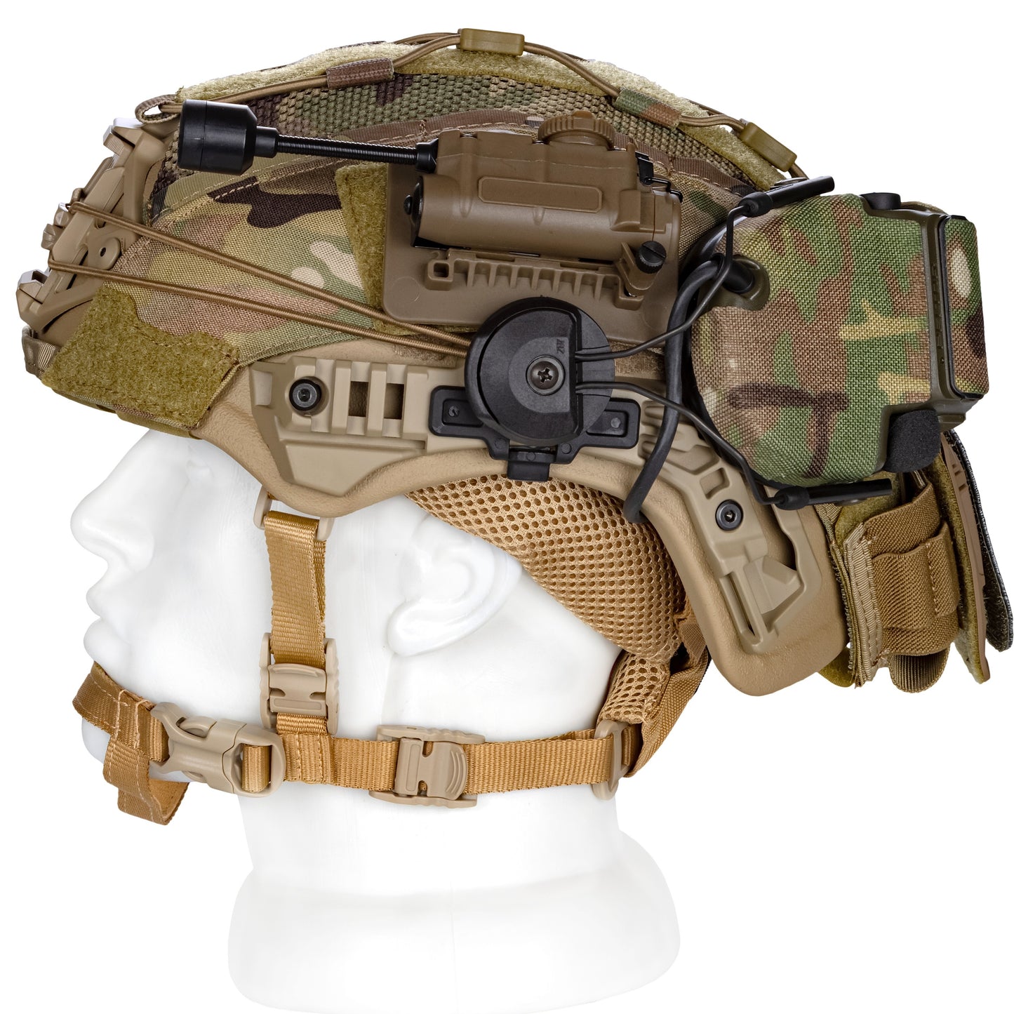 Blender™ Exfil Ballistic FAST Helmet 3M Peltor Comtac Kit NIJ IIIA – MC Tan