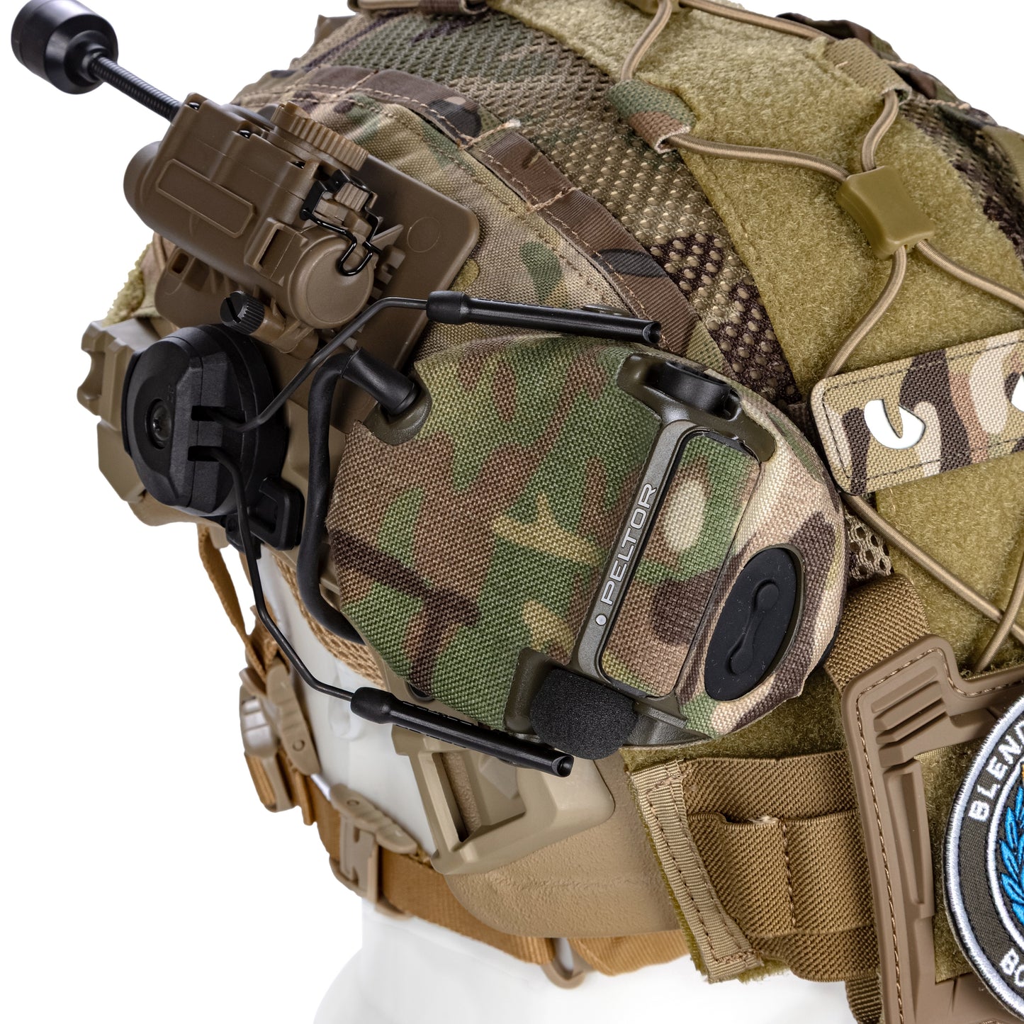 Blender™ Exfil Ballistic FAST Helmet 3M Peltor Comtac Kit NIJ IIIA – MC Tan