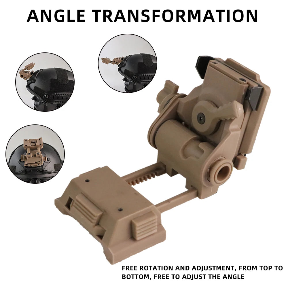 Tactical L4G24 NVG Helmet Mount – Adjustable Metal/Nylon Bracket for PVS-15/18, FAST/MICH - Blender Tactical
