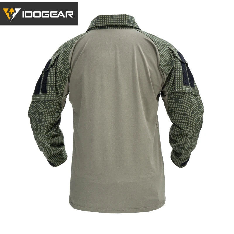IDOGEAR G3 Combat Shirt with Elbow Pads – Desert Night Camo