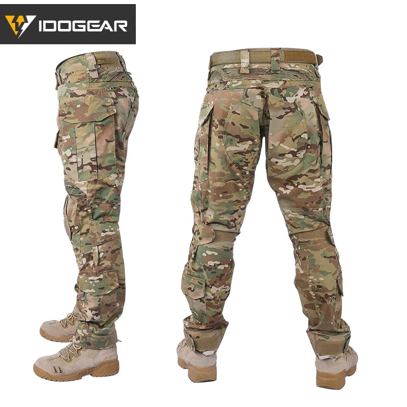 IDOGEAR G3 Tactical Pants with Knee Pads – Multicam