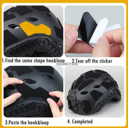 Tactical 11pcs FAST Helmet Hook & Loop Patches - Blender Tactical