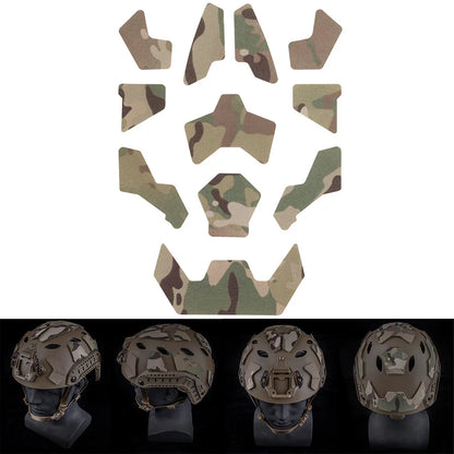 11-Piece Tactical Hook Patches Set for FAST SF High-Cut Helmets – Multicam - Blender Tactical