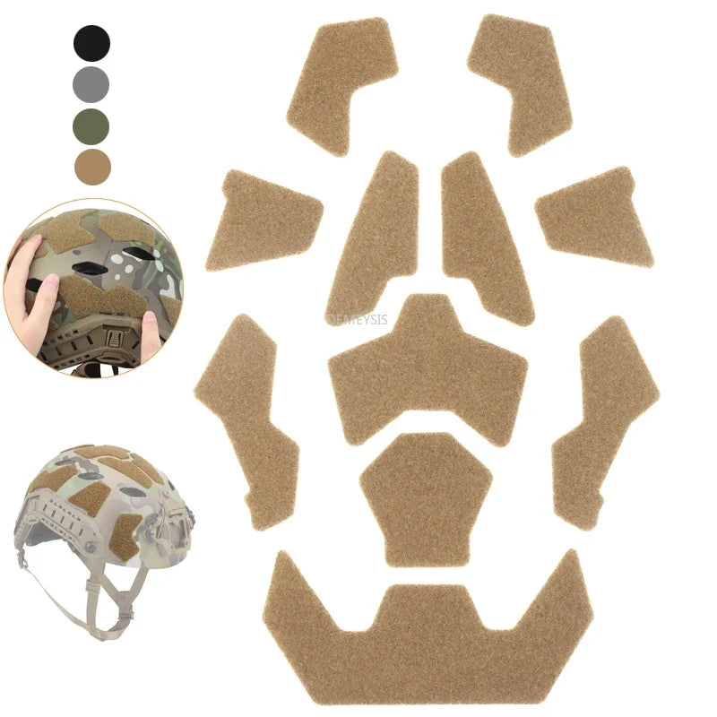 Tactical 11pcs FAST Helmet Hook & Loop Patches - Blender Tactical