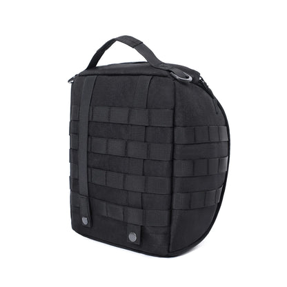 Tactical Helmet Bag – Black, MOLLE, Padded & Lined