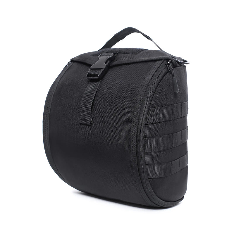 Tactical Helmet Bag – Black, MOLLE, Padded & Lined