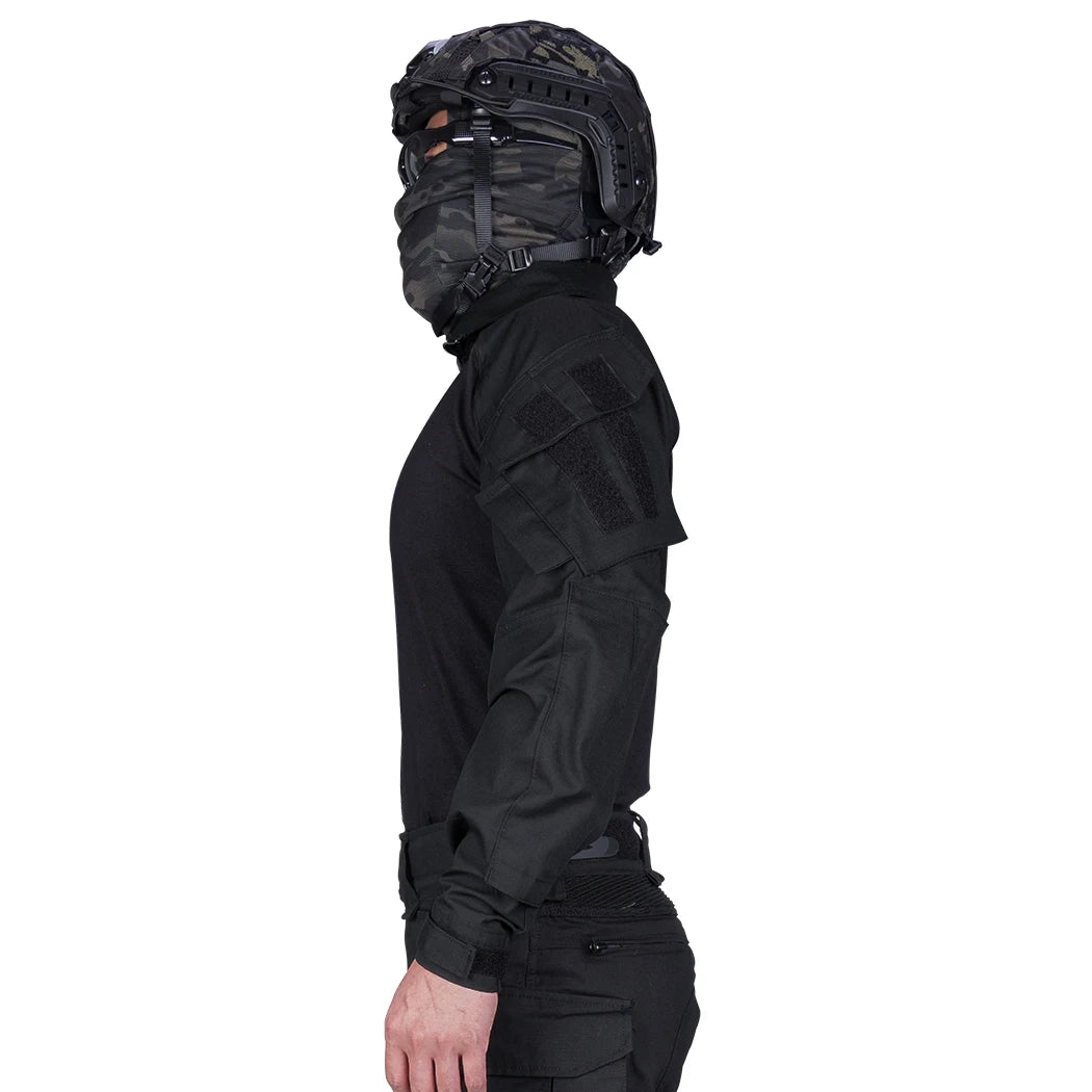 IDOGEAR G3 Combat Shirt with Elbow Pads – Black