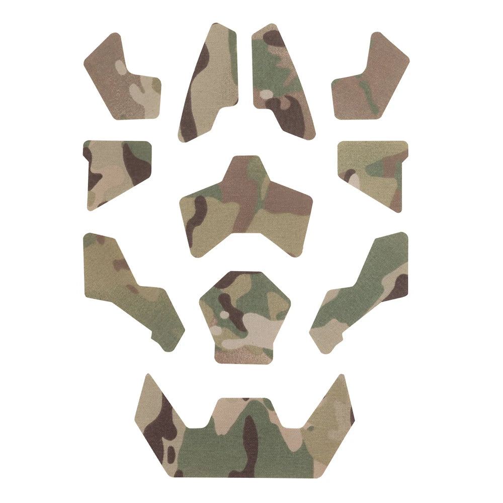11-Piece Tactical Hook Patches Set for FAST SF High-Cut Helmets – Multicam - Blender Tactical