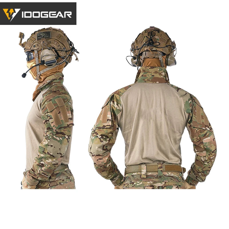 IDOGEAR G3 Combat Shirt with Elbow Pads – Multicam