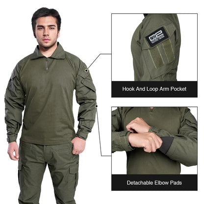 IDOGEAR G3 Combat Shirt with Elbow Pads – Vietnam Tiger Stripe