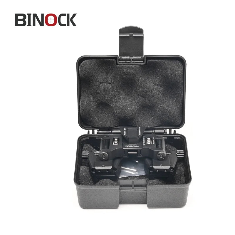 BINOCK Dual Tube Night Vision Goggles – Tactical NVG System with Helmet Mount, Adjustable Bridge & Carry Case - Blender Tactical