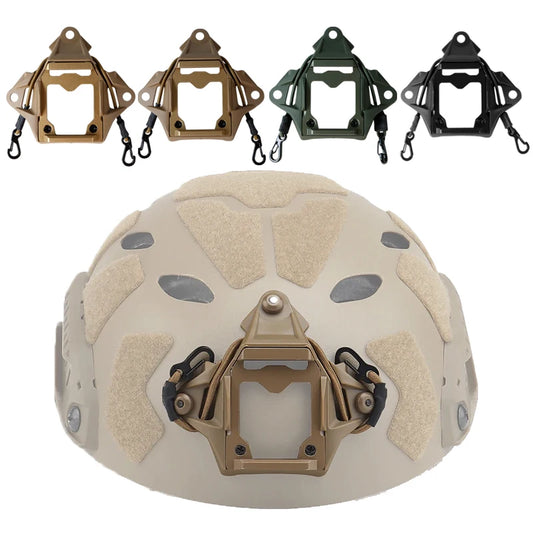 Tactical NVG Mount Adapter with Hook Rope – 3-Hole Helmet Bracket for FAST/MICH/Wendy - Blender Tactical