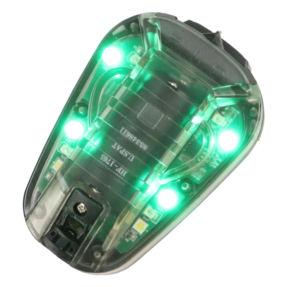 Tactical Helmet Strobe Light – IR & LED Signal Lamp with Velcro Mount, CR123A Powered - Blender Tactical