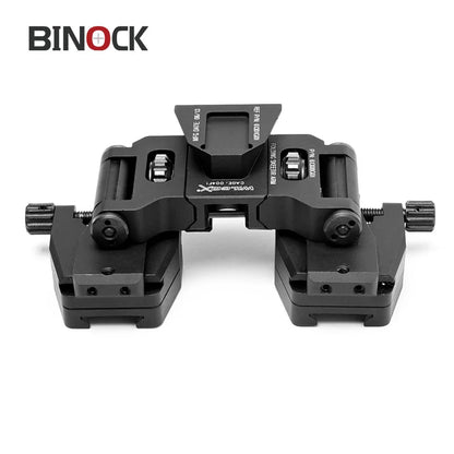 BINOCK Dual Tube Night Vision Goggles – Tactical NVG System with Helmet Mount, Adjustable Bridge & Carry Case - Blender Tactical