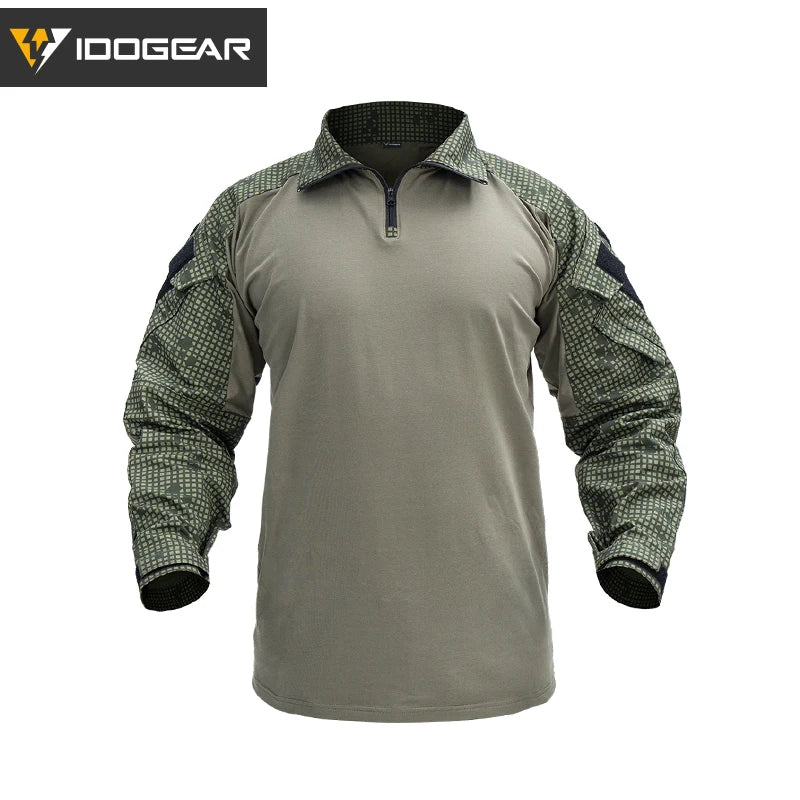 IDOGEAR G3 Combat Shirt with Elbow Pads – Desert Night Camo