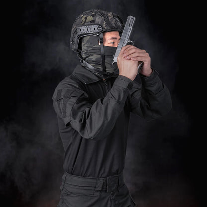 IDOGEAR G3 Combat Shirt with Elbow Pads – Black