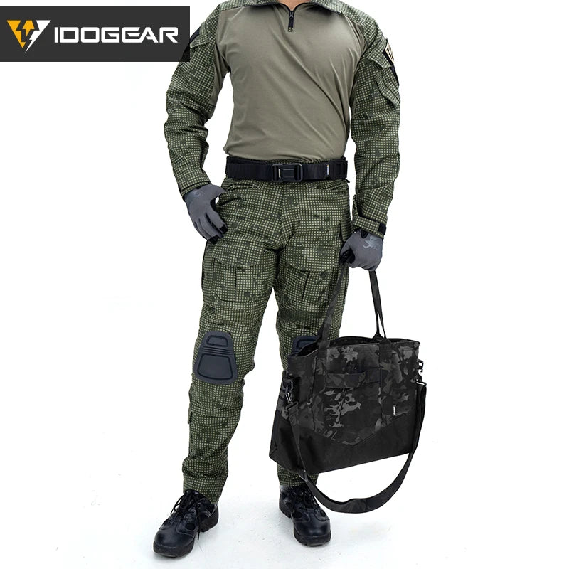 IDOGEAR G3 Combat Shirt with Elbow Pads – Desert Night Camo
