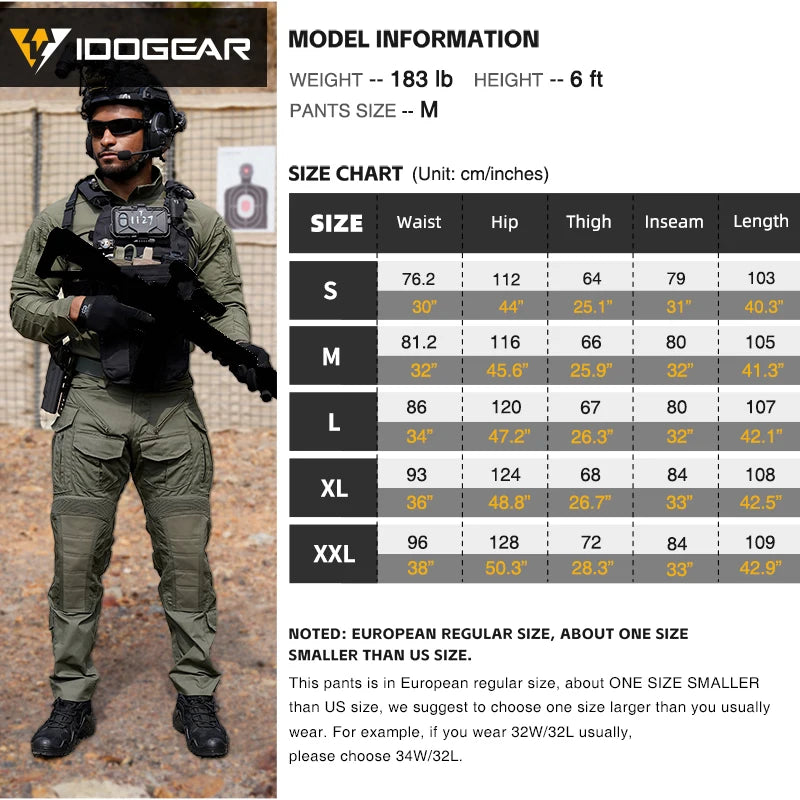 IDOGEAR G5 Combat Pants with Knee Pads – Ranger Green