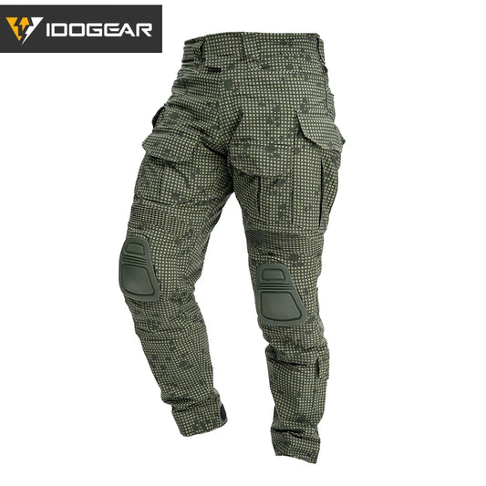 IDOGEAR G3 Tactical Pants with Knee Pads – Desert Night Camo