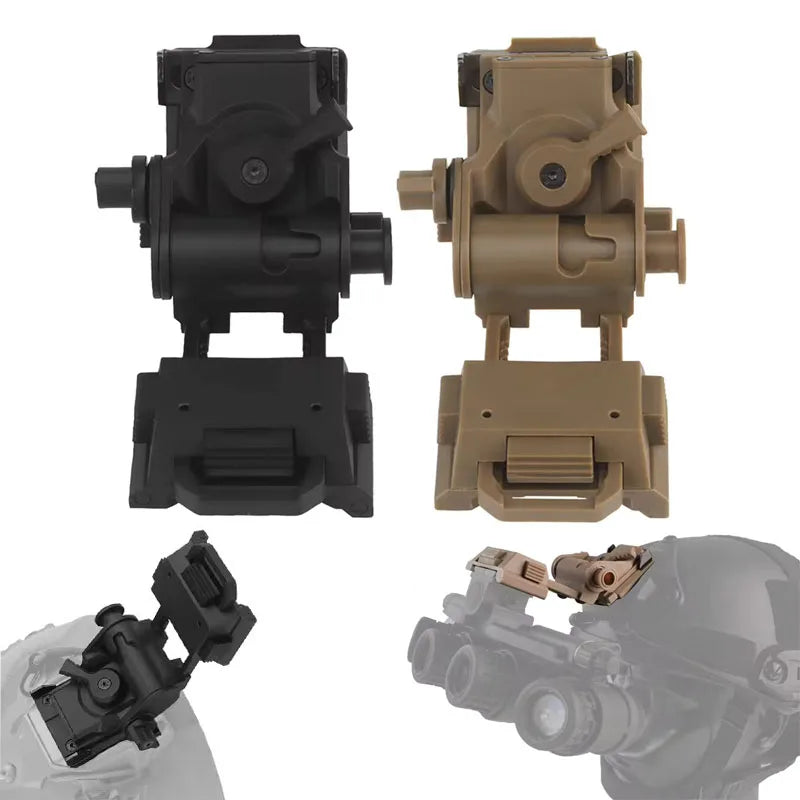 Tactical L4G24 NVG Helmet Mount – Adjustable Metal/Nylon Bracket for PVS-15/18, FAST/MICH - Blender Tactical