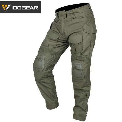 IDOGEAR G3 Tactical Pants with Knee Pads – Ranger Green