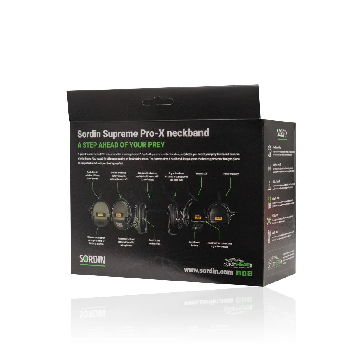 Sordin Supreme Pro-X Neckband – Tactical Hearing Protection Headset - Blender Tactical