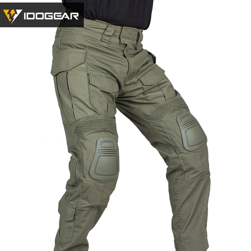 IDOGEAR G3 Tactical Pants with Knee Pads – Ranger Green