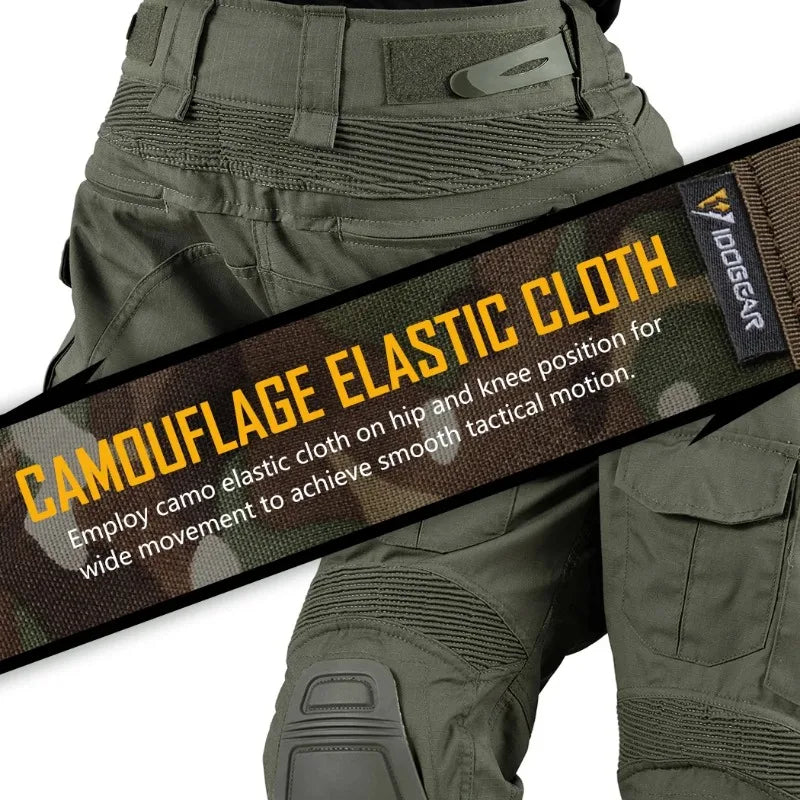 IDOGEAR G3 Tactical Pants with Knee Pads – Multicam
