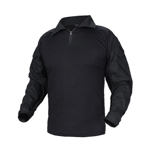 IDOGEAR G3 Combat Shirt with Elbow Pads – Black