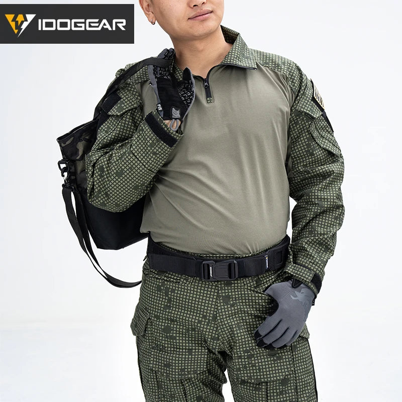 IDOGEAR G3 Combat Shirt with Elbow Pads – Desert Night Camo