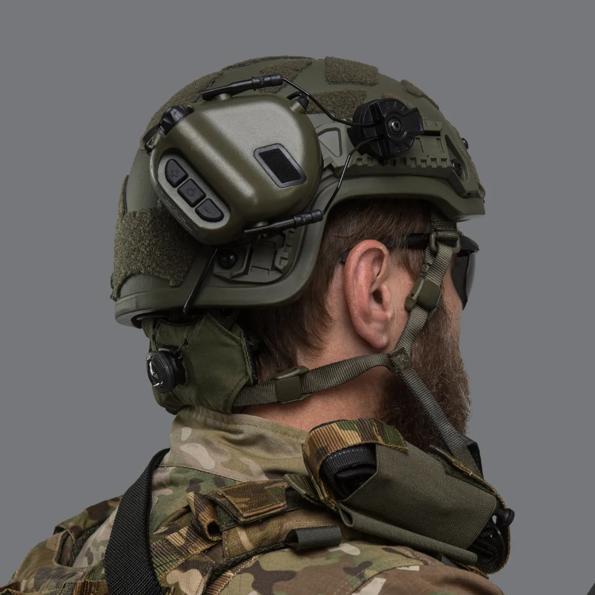 Earmor M31H Tactical Helmet-Mounted Hearing Protector – Foliage Green - Blender Tactical