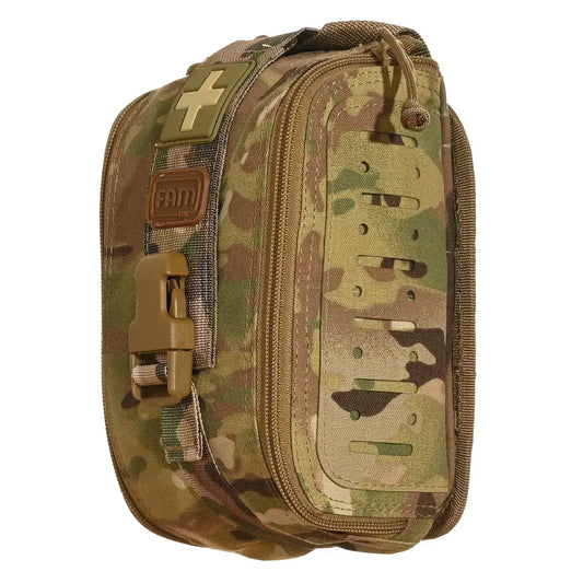 FamTac M7 Tactical IFAK Pouch – Multicam | MOLLE, Rip-Away Design - Blender Tactical