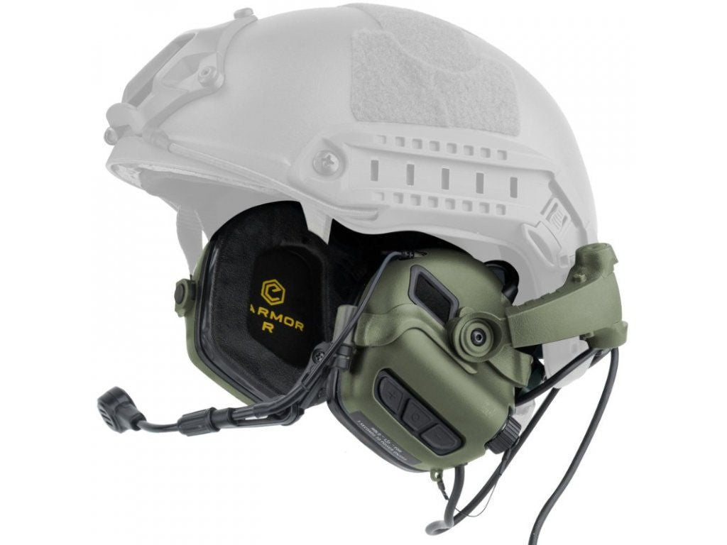 Earmor M16A Helmet Rail Mount Adapters for M31 Plus & M32 Plus - Ranger Green - Blender Tactical