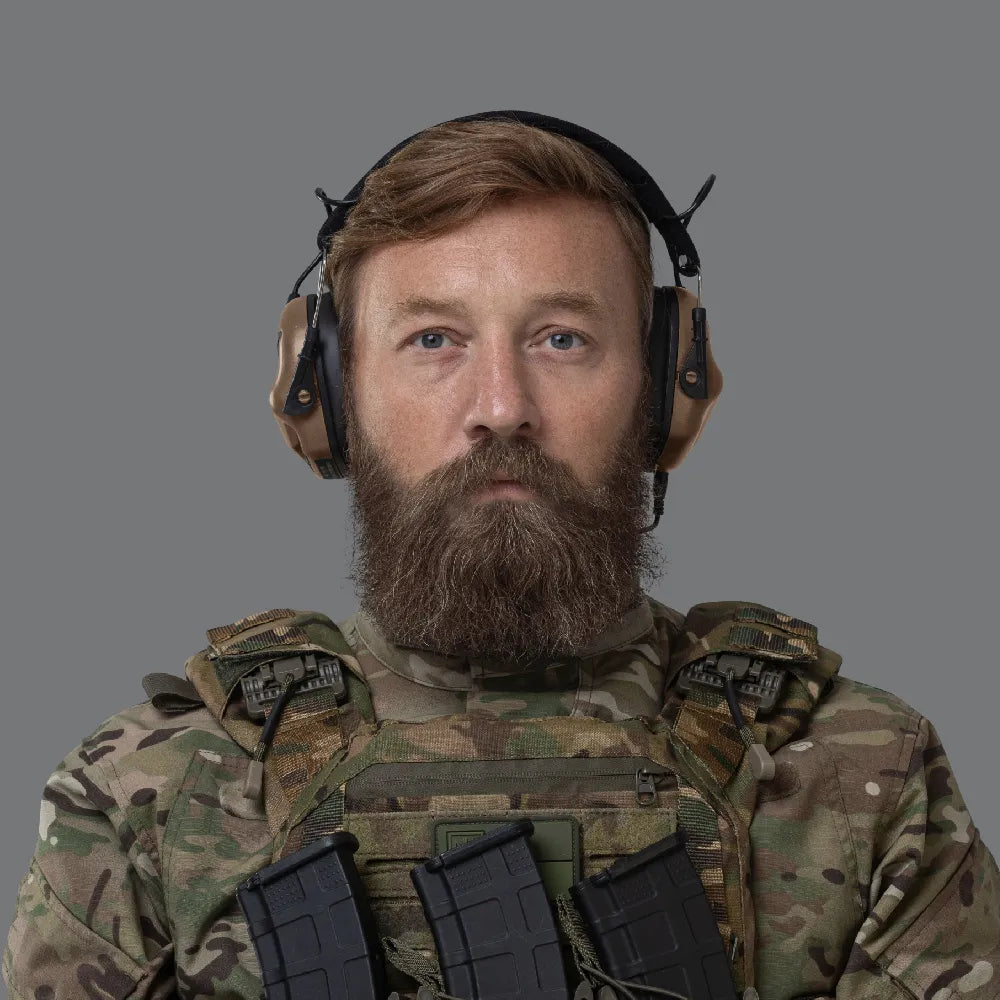 Earmor M31 Tactical Hearing Protector – Coyote Tan - Blender Tactical