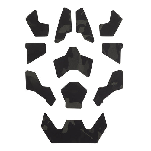 FAST SF Helmet Camouflage Patch Kit 11pcs – Multicam Black