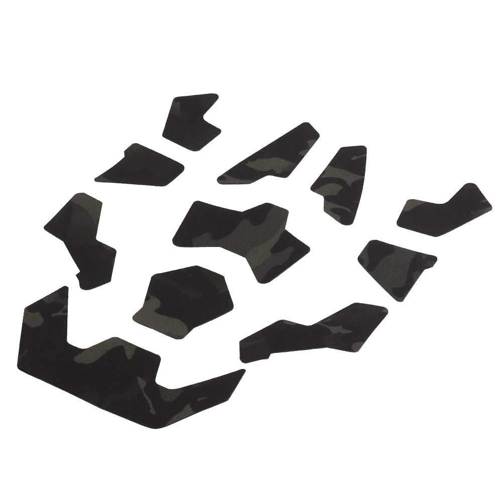 FAST SF Helmet Camouflage Patch Kit 11pcs – Multicam Black