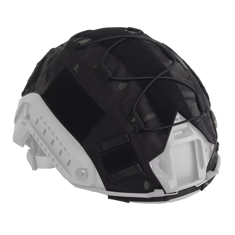 FAST Tactical Helmet Cover – Black Camouflage