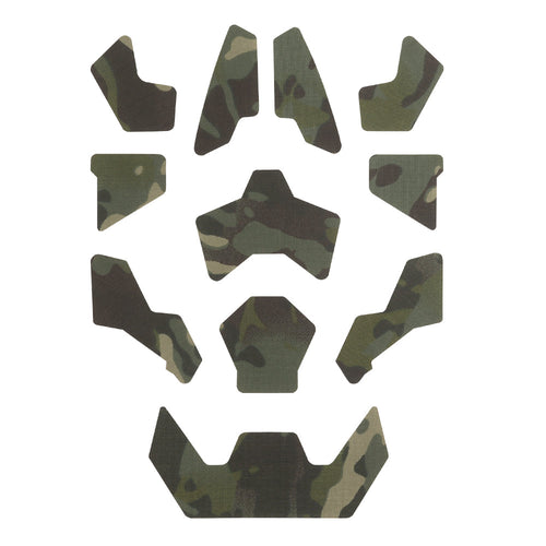 FAST SF Helmet Camouflage Patch Kit 11pcs – Multicam Green