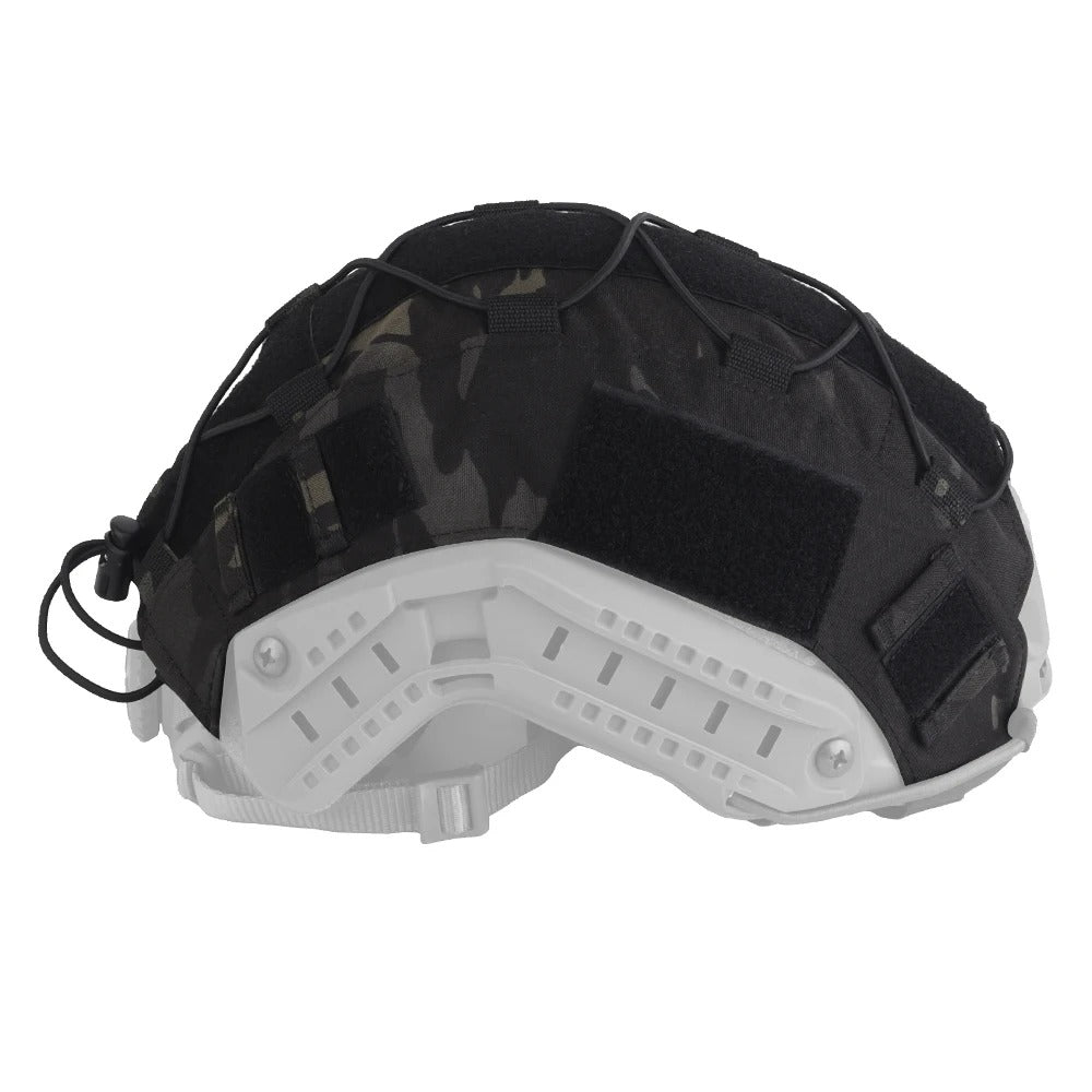 FAST Tactical Helmet Cover – Black Camouflage