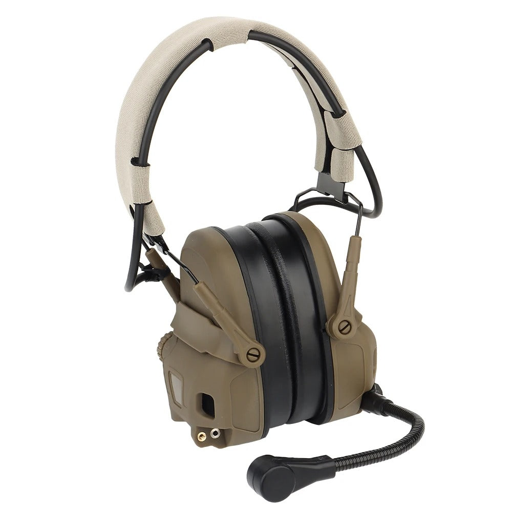 HD-17 Tactical Helmet Headset - Tan
