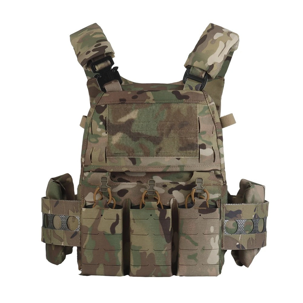 V5 PC Modular Plate Carrier with Laser-Cut MOLLE – Multicam