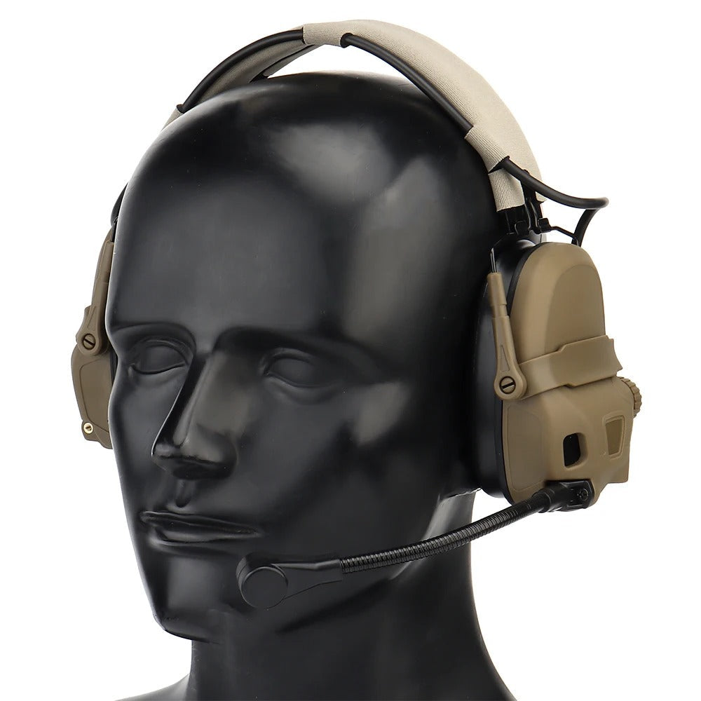 HD-17 Tactical Helmet Headset - Tan