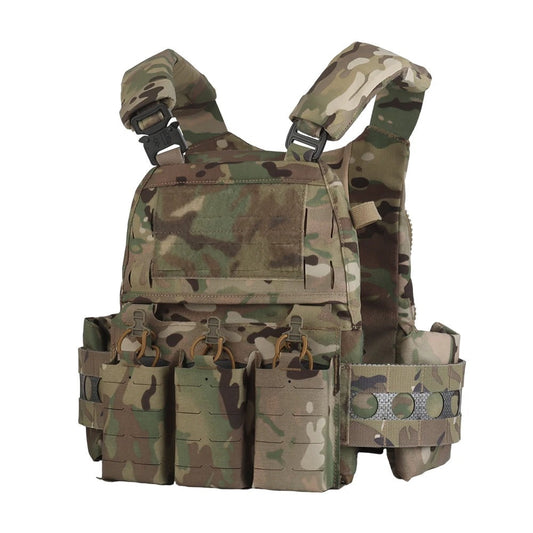V5 PC Modular Plate Carrier with Laser-Cut MOLLE – Multicam