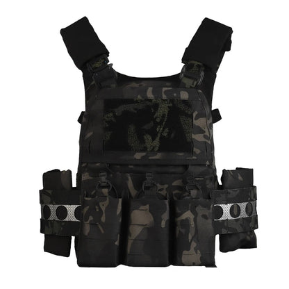V5 PC Modular Plate Carrier with Laser-Cut MOLLE – Multicam Black