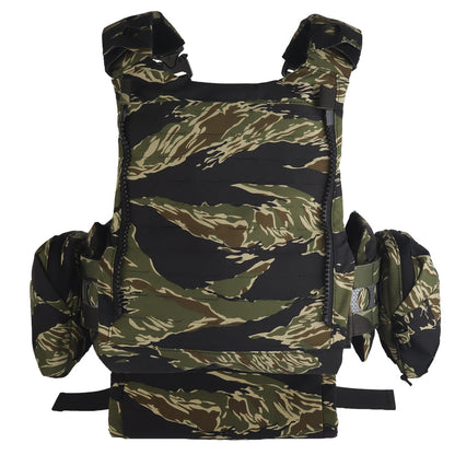 V5 FCPC Modular Plate Carrier with Laser-Cut MOLLE – Full Kit – Tiger Stripe
