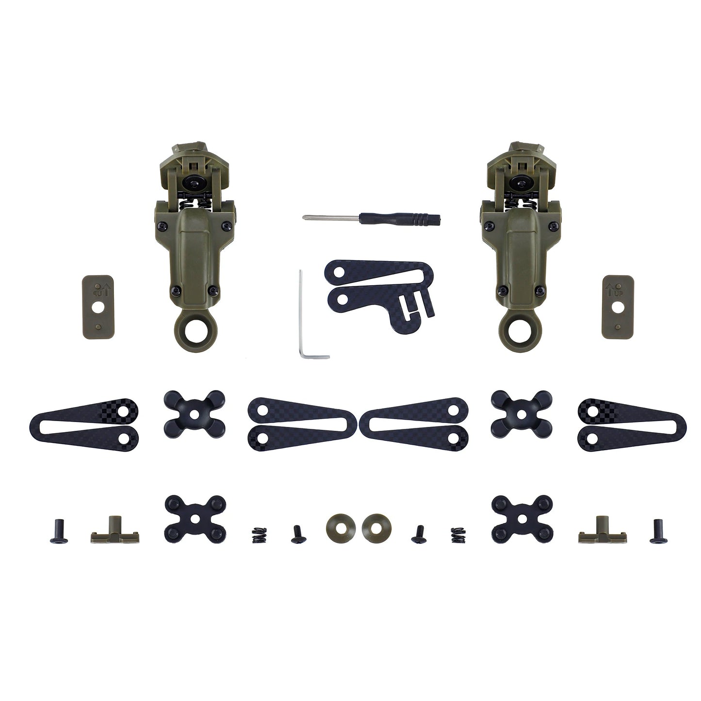 Taktische ARC Schienen-Headset-Montageadapter – Ranger Grün