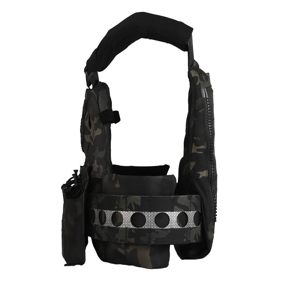 V5 PC Modular Plate Carrier with Laser-Cut MOLLE – Multicam Black