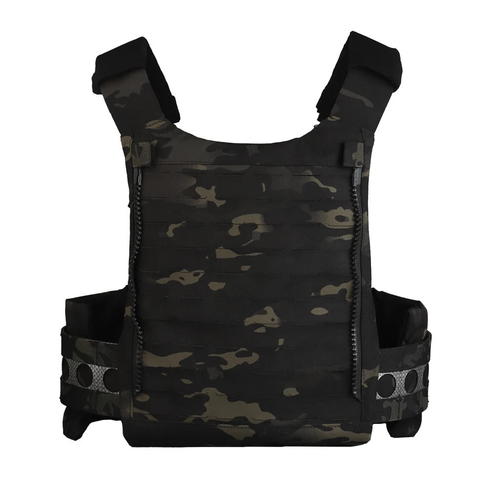 V5 PC Modular Plate Carrier with Laser-Cut MOLLE – Multicam Black