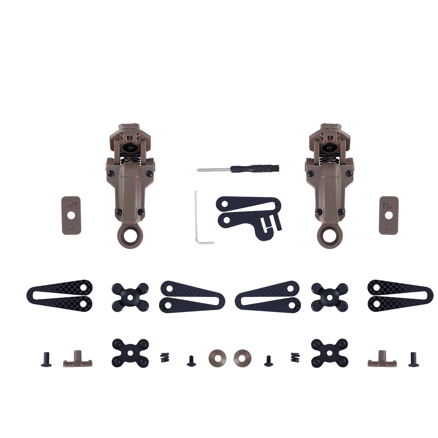 Taktische ARC Schienen-Headset-Montageadapter – Coyote Tan