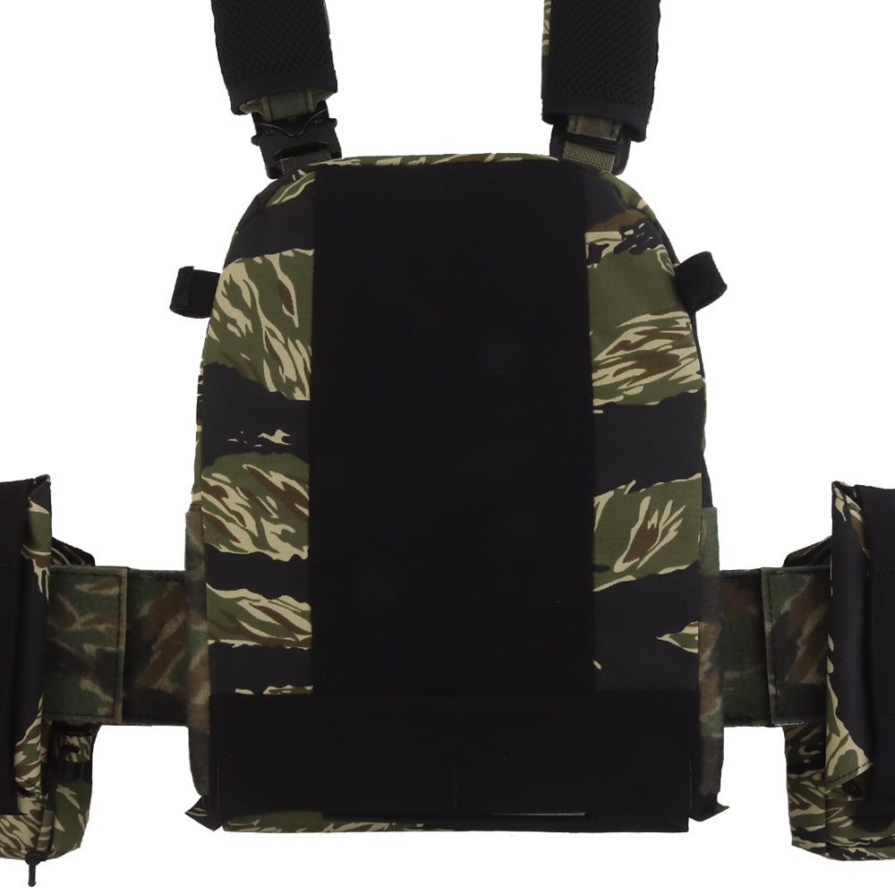 V5 FCPC Modular Plate Carrier with Laser-Cut MOLLE – Full Kit – Tiger Stripe